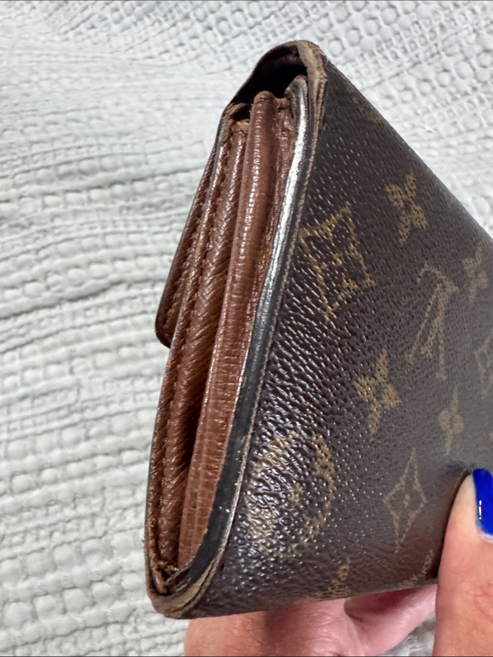 Louis Vuitton Monogram Brown Fold-Over Continental Wallet with COA - Picture 6 of 9
